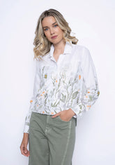 PICADILLY Printed Fringed Jacket - Style GM582DD